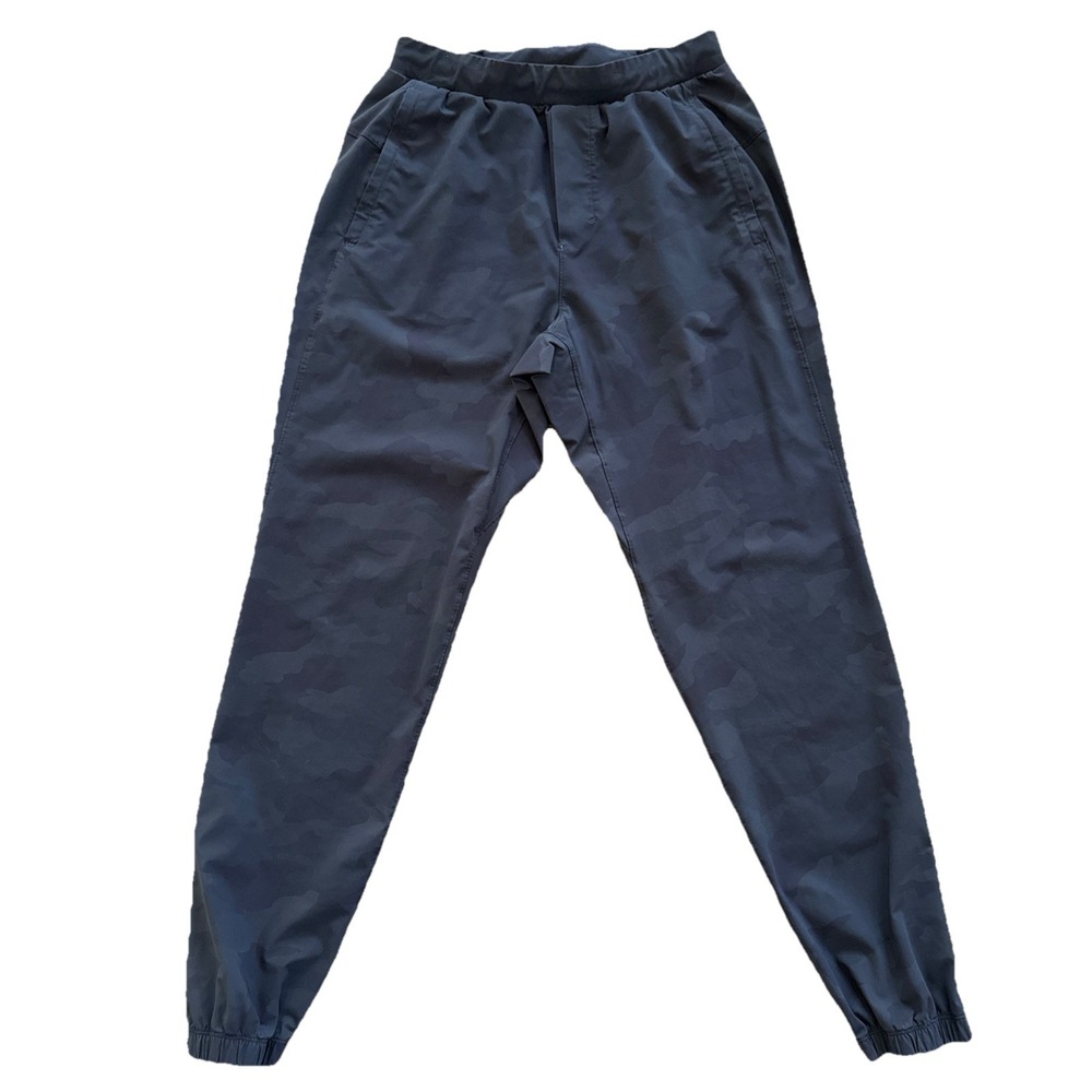 Lululemon Joggers Women Small Charcoal Gray Camo Zip Ankle Adapted State